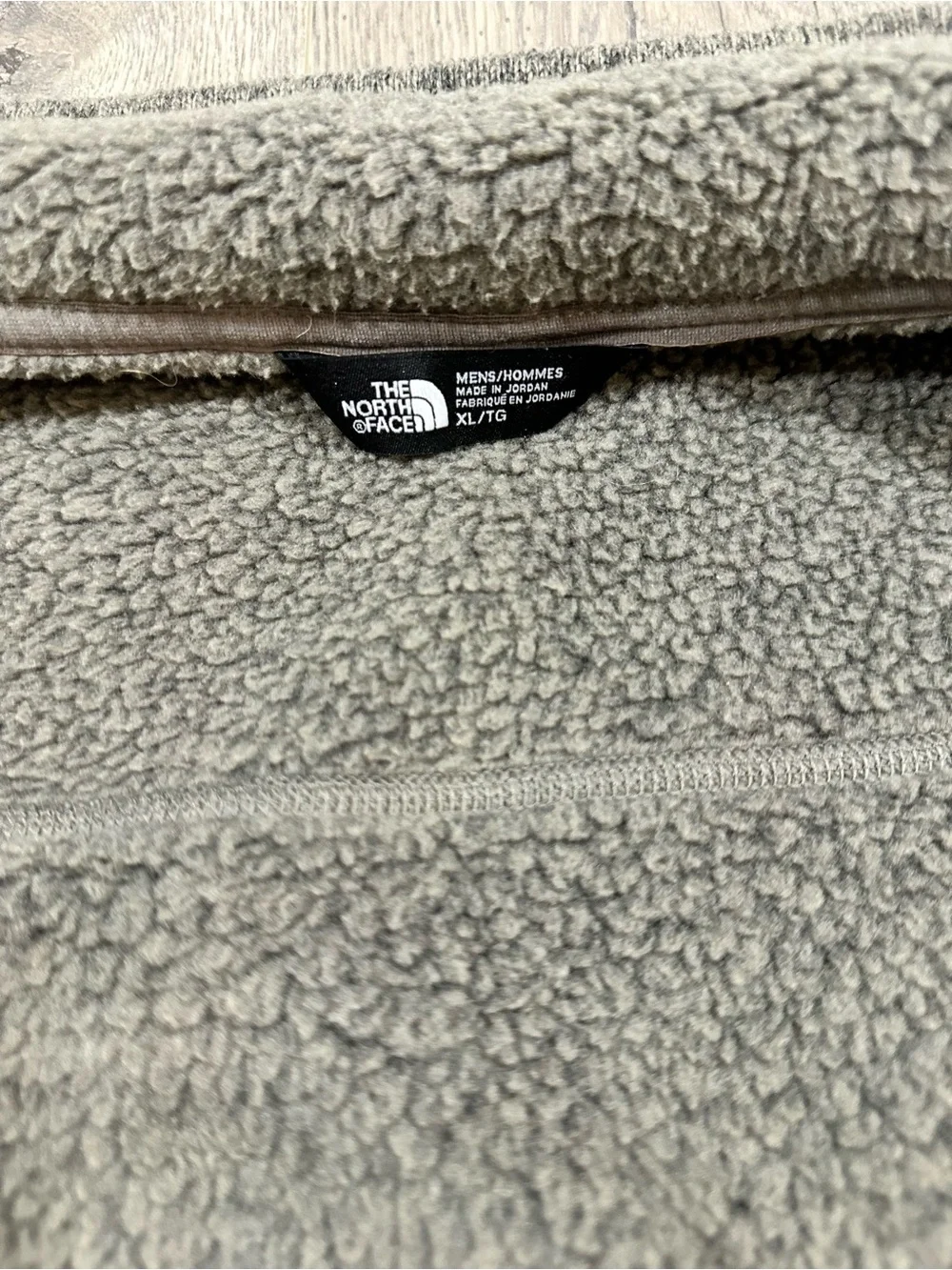 The North Face Men's Brown Zip-Up Fleece Vest